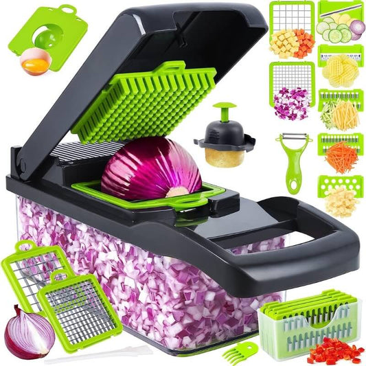 16-in-1 Mandoline Slicer & Vegetable Chopper | Multifunctional Food Cutter & Grater
