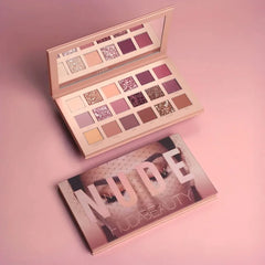 18 Colors Nude Eyeshadow Palette | Matte & Shimmer Pigmented Shades, Long-Lasting