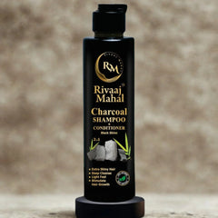 Rivaaj Mahal Charcoal Shampoo + Conditioner 2-in-1 | Black Shine Formula