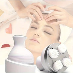 Electric Scalp Massager with 4 Clusters | Rechargeable & Full-Body Relaxation