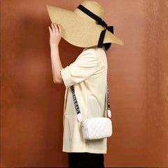 White Leather Handbag for Girls & Women | Stylish Shoulder & Crossbody Bag | Daily Use & Gift