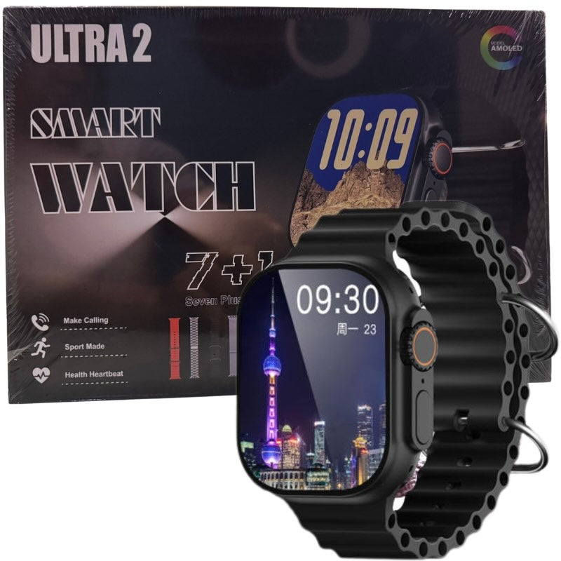 Ultra 2 Smart Watch – 7 Straps Edition | Bluetooth Call | Fitness & Health Tracker