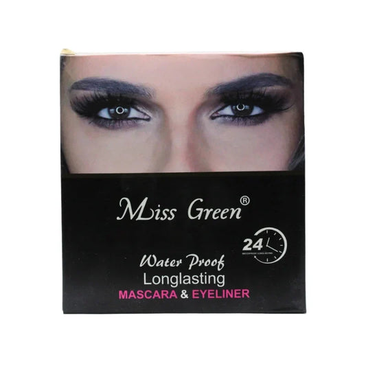Miss Green FIT ME Waterproof Mascara & Eyeliner | 2-in-1 Long-Lasting Eye Makeup Duo