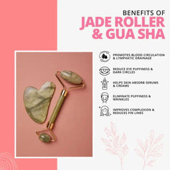4 in 1 Value Bundle - Derma Roller, Jade Roller, Gua Sha & Ice Face Roller for Radiant Skin
