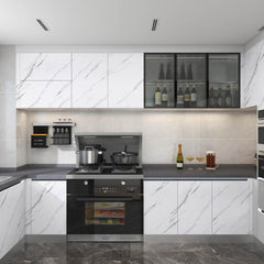 Marble Sheet Sticker | White & Grey | Best Quality | 60 x 200 cm