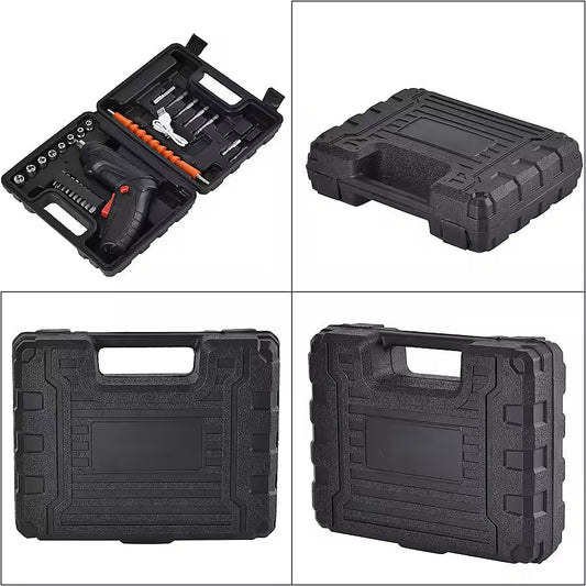 47-Piece Foldable Wireless Electric Screwdriver Set | 1500mAh | Adjustable Torque | Compact & Durable – Black