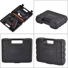 47-Piece Foldable Wireless Electric Screwdriver Kit with Adjustable Torque & USB Charging