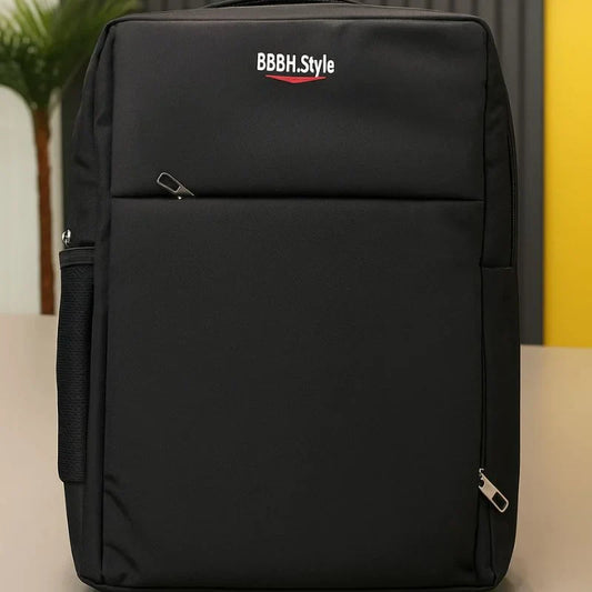 Slim Business Laptop Backpack | Lightweight Travel & Office Bag with Multi-Pockets | Black